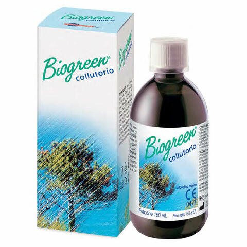 Collutorio orale biogreen coadiuvante affezioni infiammatorie micotiche virali fragilita' capillari placca 155ml