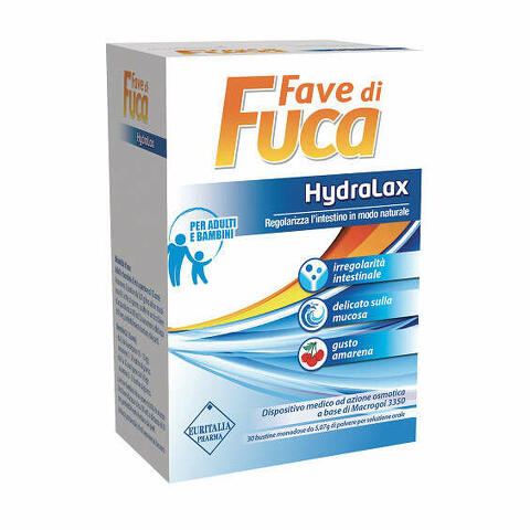 Fave di fuca hydralax 30 bustine monodose da 5,07 g gusto amarena