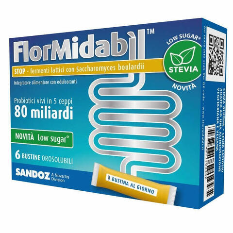 Flormidabil stop 6 bustine con stevia