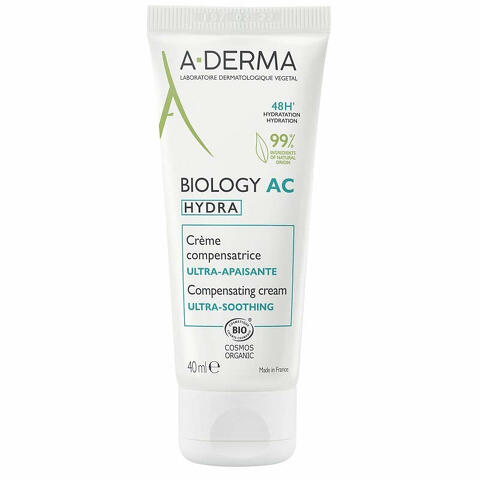 Aderma biology ac hydra crema compensatrice ultra lenitiva 40ml