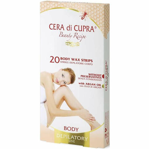 Cera di cupra strisce depilatorie corpo 20 pz