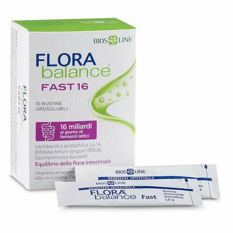 Biosline florabalance fast 10 bustine orosolubili