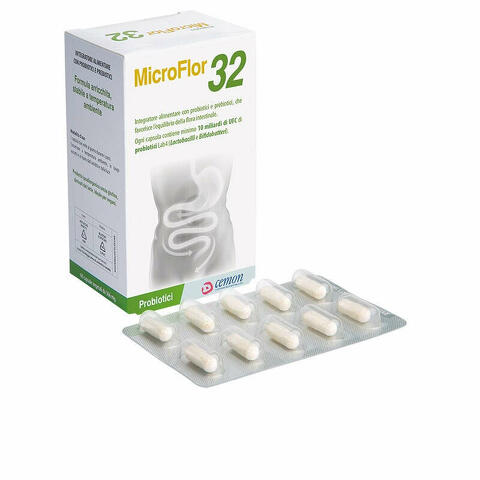 Microflor 32 60 capsule 366mg no frigo