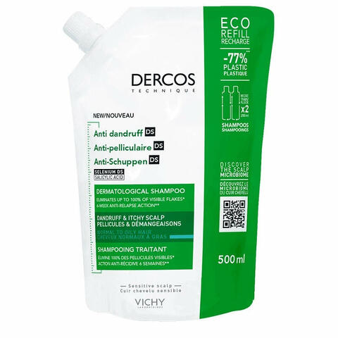 Dercos eco ricarica shampoo anti forfora 500ml