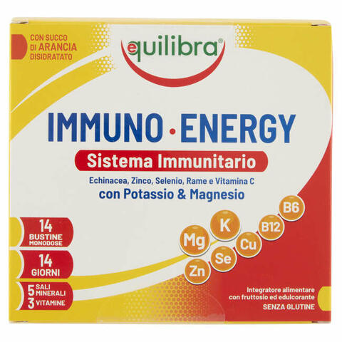 Immuno energy sistema immunitario potassio & magnesio 14 bustine monodose