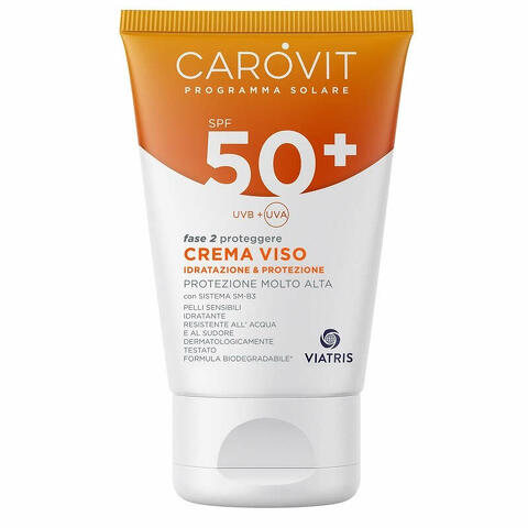 Carovit programma solare crema viso spf50+ 50ml