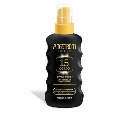 Angstrom protect hydraxol latte spray solare protezione 15 175ml