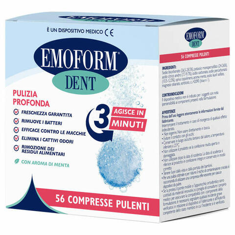 Compresse pulenti emoform dent 56 pezzi