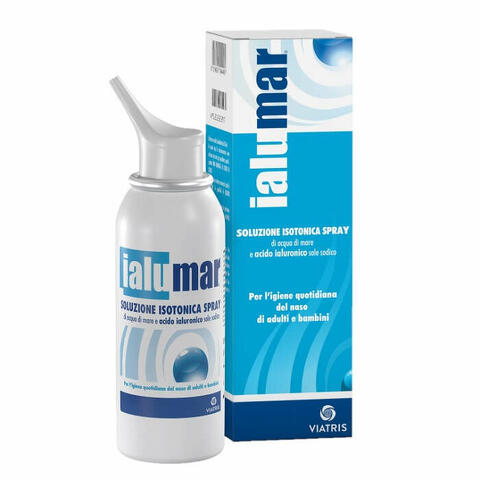 Soluzione isotonica spray di acqua di mare acido ialuronico sale sodico per igiene naso e orecchie confezione 100ml