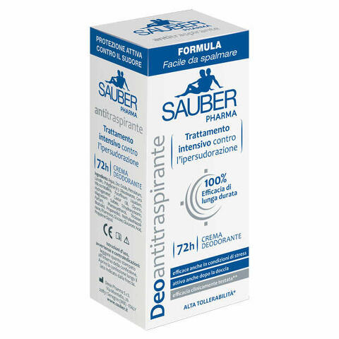 Sauber deoantitraspirante 72h crema 30ml