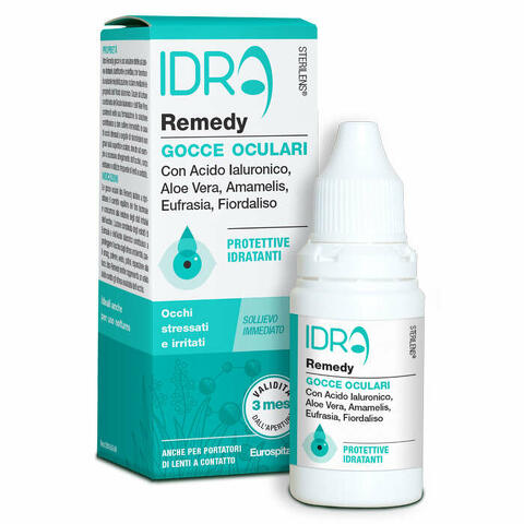 Gocce oculari protettive idratanti sterilens idra remedy con acido ialuronico e aloe vera 10ml