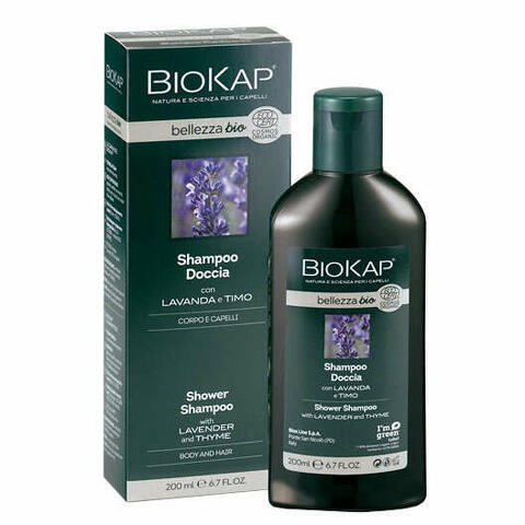 Biokap bellezza bio shampoo doccia cosmos ecocert 200ml biosline