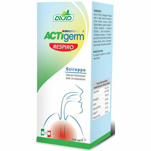 Actigerm respiro sciroppo 250ml