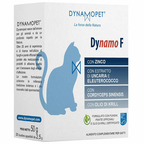 Dynamo f gatti 20 bustine appetibili da 2,5 g