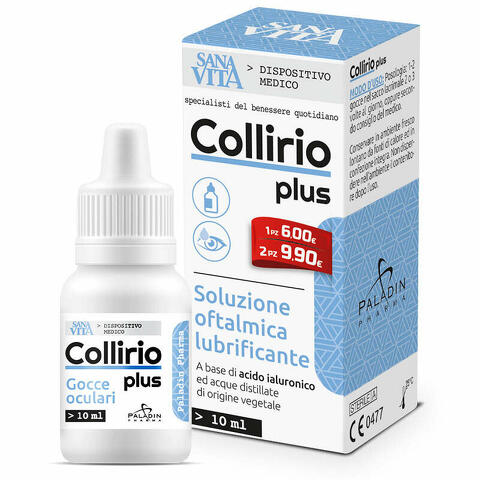 Gocce oculari sanavita collirio plus 10ml