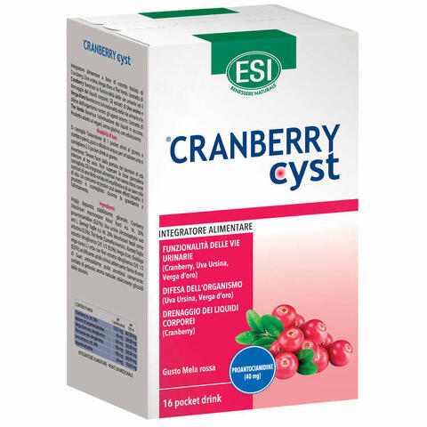 Esi cranberry cyst pocket drink 16 bustine