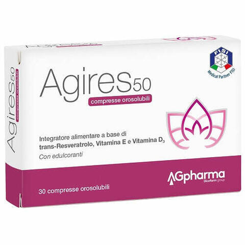 Agires 50 30 compresse orosolubili scatola 5,4 g