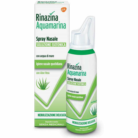 Rinazina aquamarina isotonica aloe spray nebulizzazione delicata 100ml