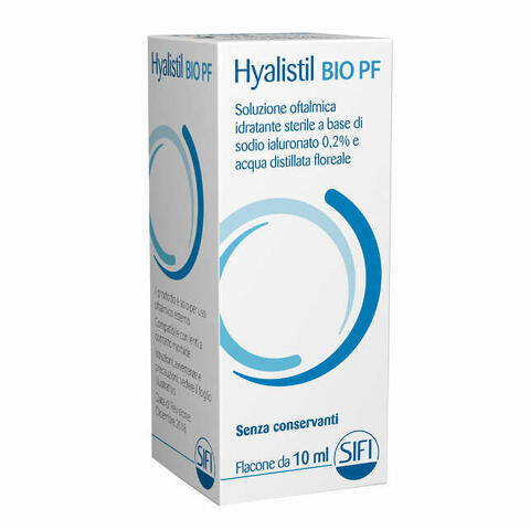 Gocce oculari ha 0,2% e acque distillate hyalistil bio pf frutti rossi 10ml