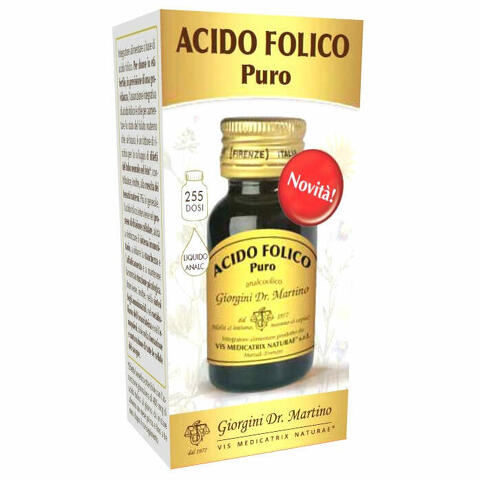 Acido folico puro liquido analcolico 30ml