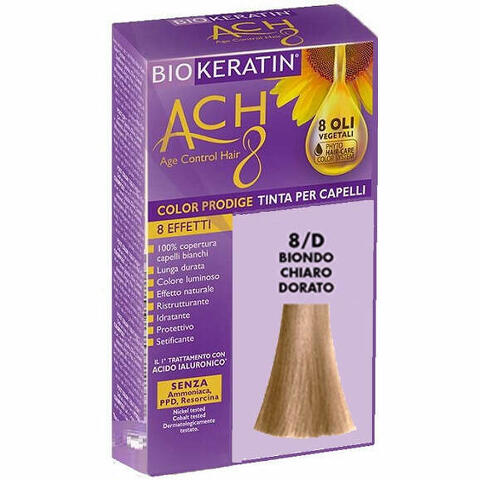 Biokeratin ach8 color prodige 8/d biondo chiaro dorato