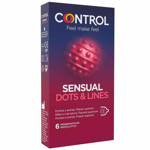 Control sensual dots&lines 6 pezzi