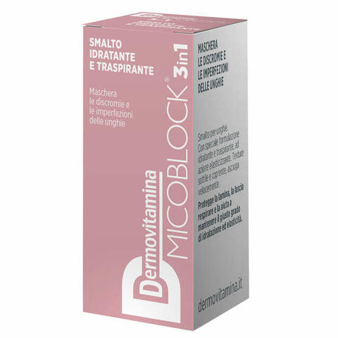 Dermovitamina micoblock 3 in 1 smalto idratante e traspirante nude 5ml