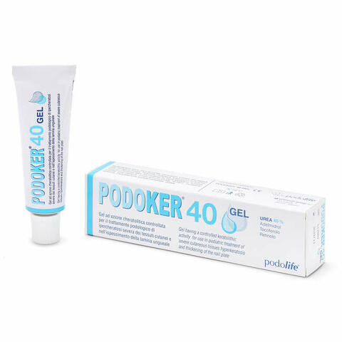 Podoker 40 gel azione cheratolitica tubo da 30ml con applicatore