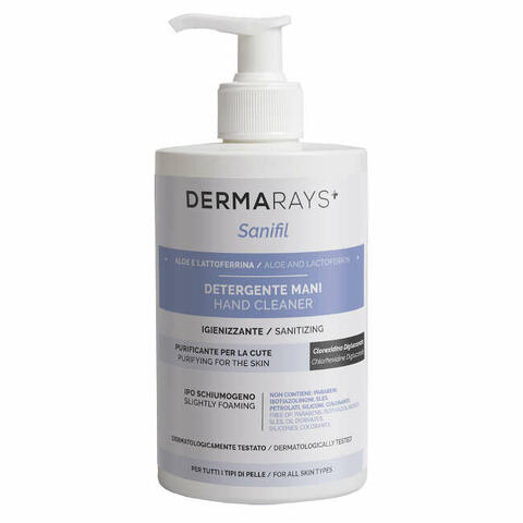 Dermarays sanifil detergente mani igienizzante aloe e lattoferrina 500ml