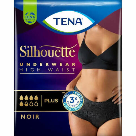 Pannolone a mutandina assorbente tena silhouette noir m vita alta 9 pezzi