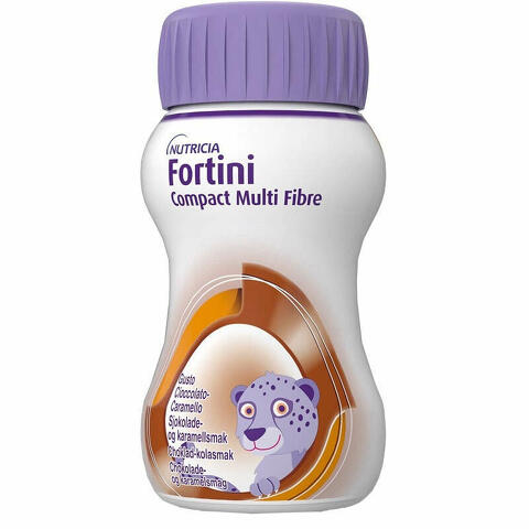 Fortini compact multi fibre cioccolato caramello 4 bottiglie da 125ml