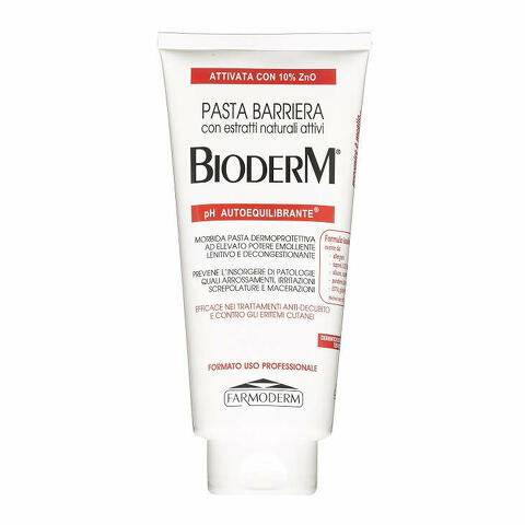 Bioderm pasta barriera traspirante ph autoequilibrante con 10% zinco 300ml