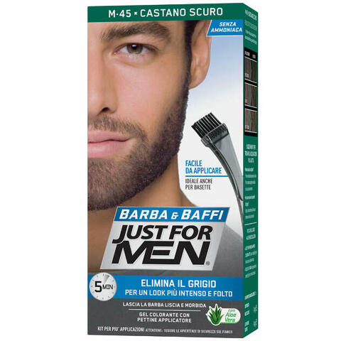 Just for men barba & baffi m45 castano scuro 51 g