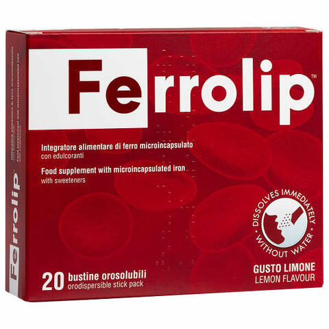 Ferrolip 20 bustine orosolubili gusto limone