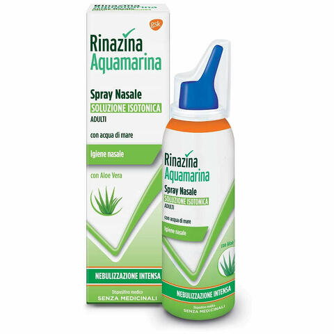 Rinazina aquamarina isotonica aloe spray nebulizzazione intensa 100ml