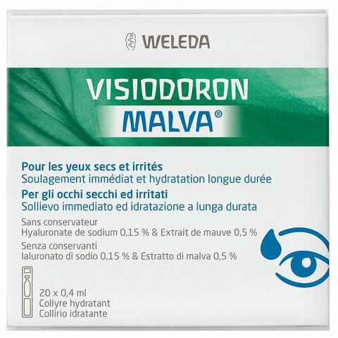 Gocce oculari visiodoron malva 20 monodose da 0,4ml