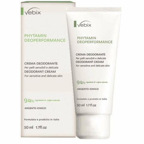 Vebix phytamin e deo performance crema deo 72h-50ml sali di argento