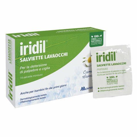 Iridil lavaocchi 14 salviette monouso