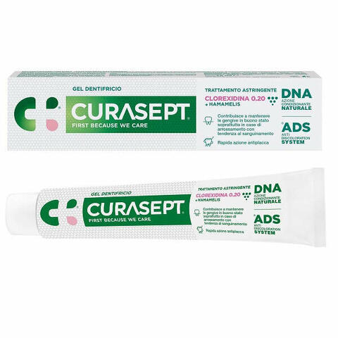 Curasept gel dentifricio ads dna trattamento astringente 75ml