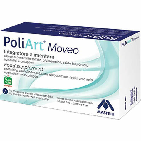 Poliart moveo 20 compresse divisibili non rivestite