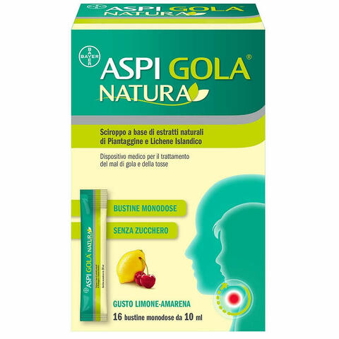 Aspi gola natura 16 bustine monodose da 10ml