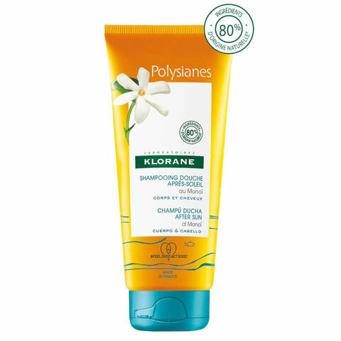 Klorane shampoo doccia doposole corpo/capelli 200ml