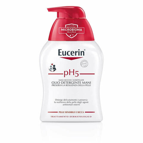 Eucerin ph5 olio detergente mani secche e screpolate 250ml