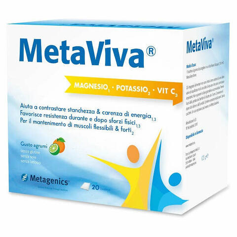 Metaviva magnesio potassio vitamina c 20 bustine