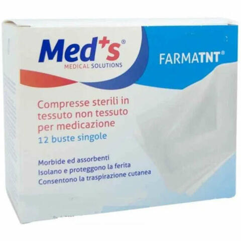 Garza compressa meds tessuto non tessuto peel open 10x10cm 12 pezzi