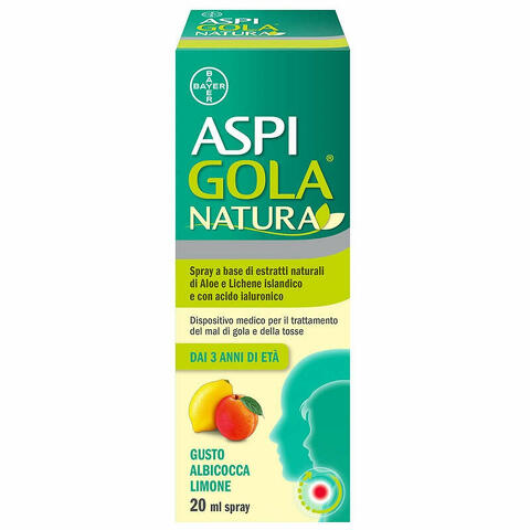 Aspi gola natura spray albicocca limone 20ml