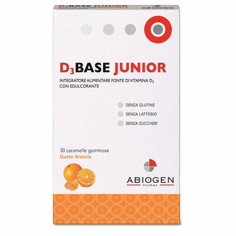 D3base junior 30 caramelle gommose arancia