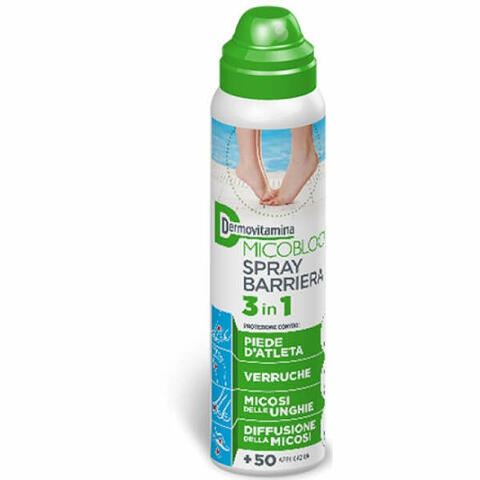 Dermovitamina micoblock spray barriera 3 in 1 piede d'atleta 100ml