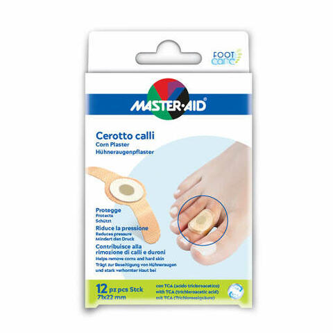 Cerotto callifugo master-aid footcare 71x22 mm 12 pezzi b2