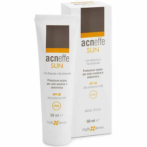 Acneffe sun SPF 30 alta protezione uvb per cute acneica e seborroica 50ml